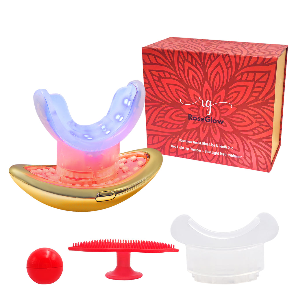 RoseGlow Red & Blue Lips & Teeth Duo
