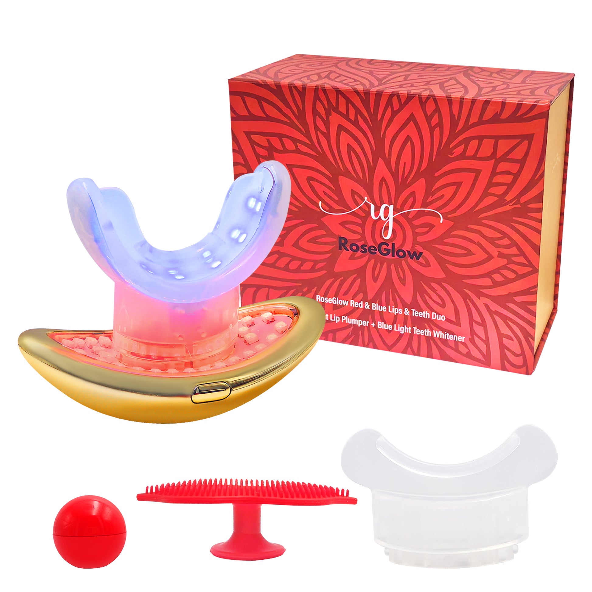 RoseGlow Red & Blue Lips & Teeth Duo