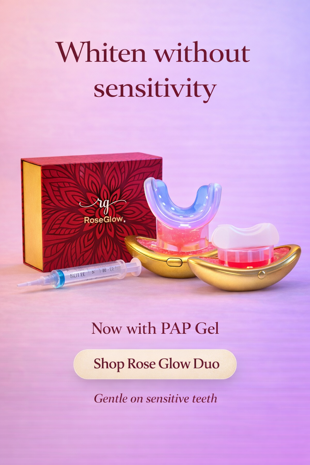 RoseGlow Red & Blue Lips & Teeth Duo
